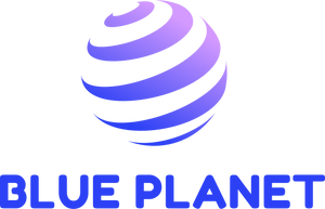 logo de planeta azul
